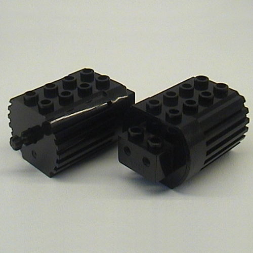 Visuel indicatif Rebrickable de Moteur, 12V Type 2 pour connecteurs à 2 connecteurs sans connecteur centrale (Motor, 12V Type 2 for 2-Prong Connectors without Middle Pin)