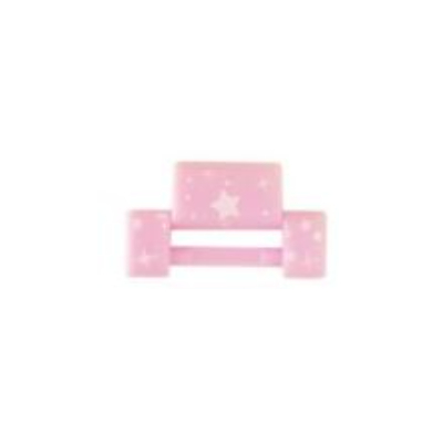 Visuel indicatif Rebrickable de Maillon de bracelet de montre avec motif d’étoiles blanches (Watch, Link with White Stars Print)