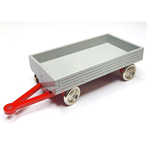 Visuel indicatif Rebrickable de Ho échelle mercedes remorque pour camion à lit ouvert avec plat gris clair (HO Scale Mercedes Trailer for Open Bed Truck with Light Gray Flatbed)