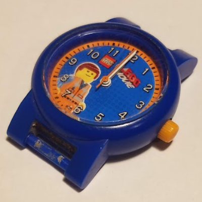 Cadran de montre avec inscription 'The LEGO Movie Logo' et motif d’Emmet (Watch Face with 'The LEGO Movie Logo' and Emmet Print)