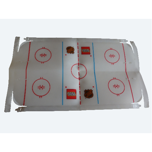 Visuel indicatif Rebrickable de Tapis de jeu, patinoire d'action de hockey (Playmat, Sports Hockey Action Rink)