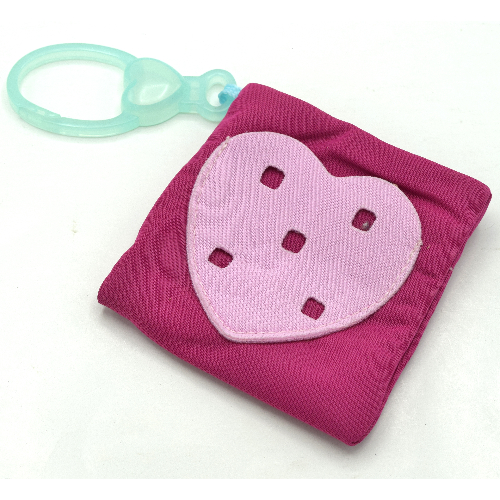 Visuel indicatif Rebrickable de Sac Clikits avec poche cœur rose vif et attache bleu clair transparent-très clair (Clikits Bag with Bright Pink Heart Pocket and Trans-Very Light Blue Clip)