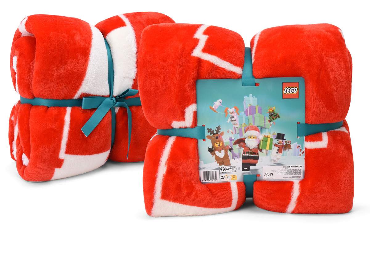 Candy Cane Fleece Blanket