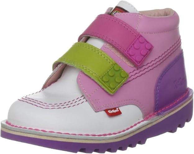 Kickers enfants sangle LEGO classique boot - blanc (Kickers Kids Strap LEGO Classic Boot - White)