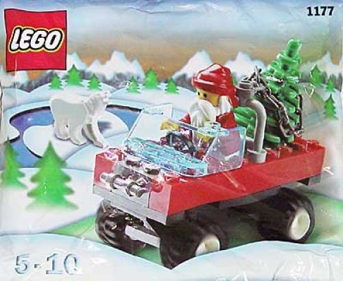 Père Noël en camion avec ours polaire (Santa In Truck with Polar Bear)