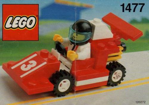 Voiture de course rouge numéro 3 (Red Race Car Number 3)