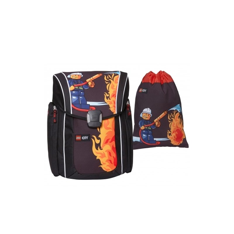 Sac à dos de feu de ville avec le sac de gym (City Fire Backpack with Gym Bag)