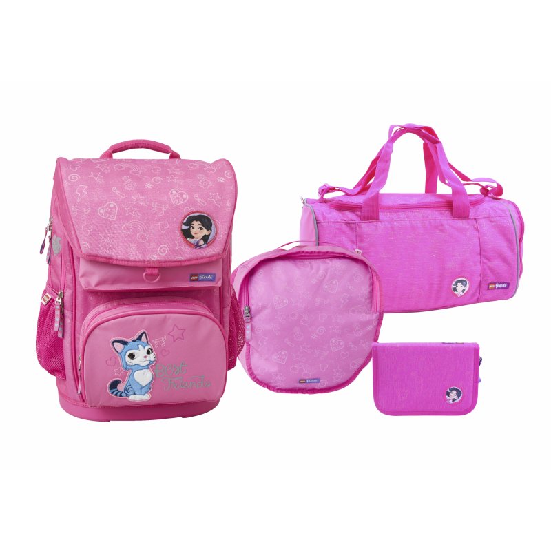 Ensemble de sacoche rose Friends (Friends Pink Satchel Set)