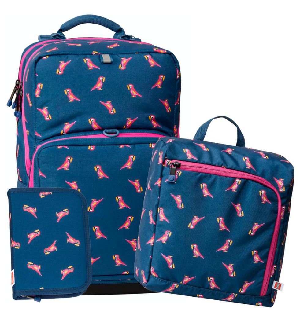 Parrot Backpack with Gym Bag and Pencil Case