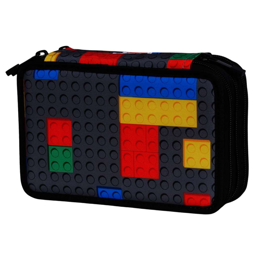 Colourful Bricks 3-Layer Pencil Case