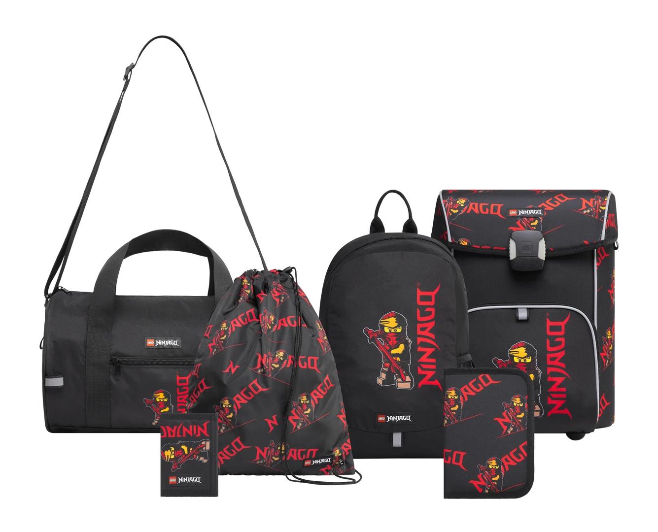 Ninjago Kai School Bag Set of 6