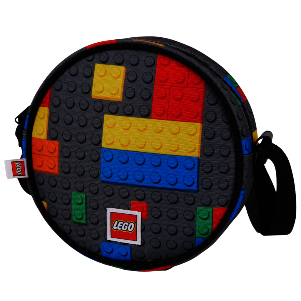 Sac à bandoulière rond de briques colorées (Colourful Bricks Round Crossbody Bag)