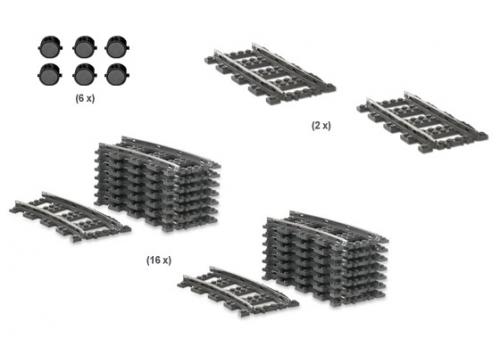 Coffret de démarrage de voies ferrées 9V (9V Train Track Starter Collection)