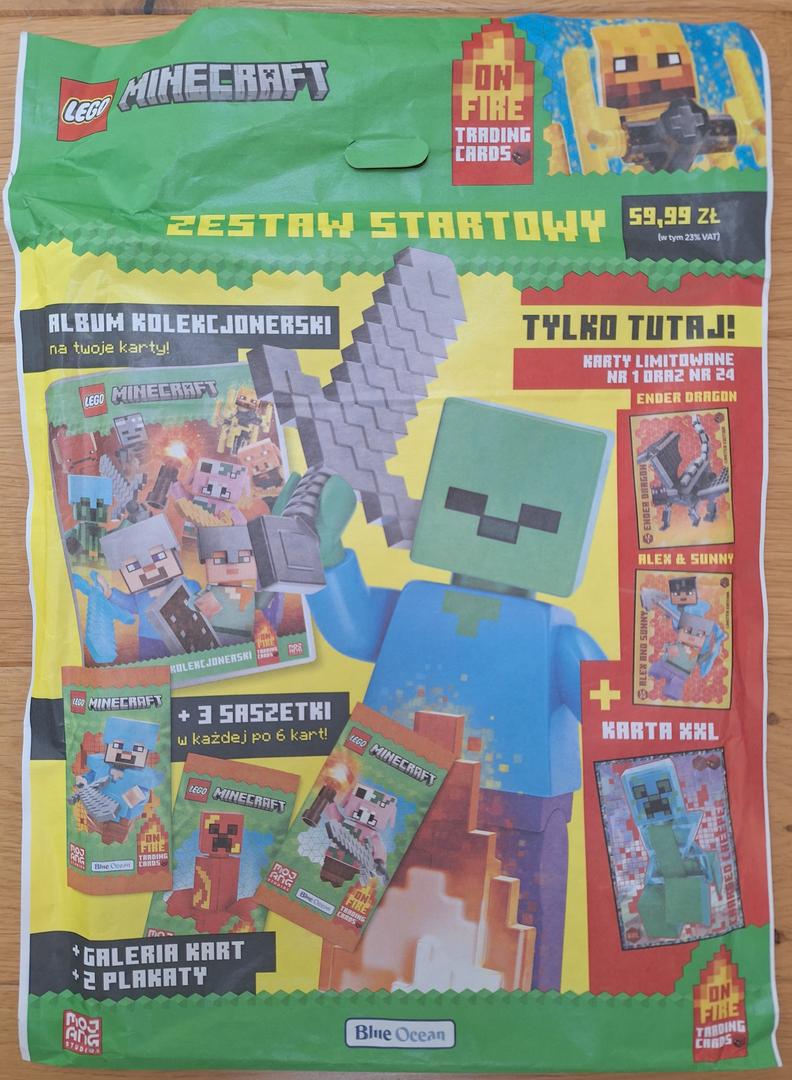 Cartes à collectionner Minecraft série 3: sur le feu - starter-pack (version polish) (Minecraft Trading Cards Series 3: On Fire - Starter-Pack (Polish Version))