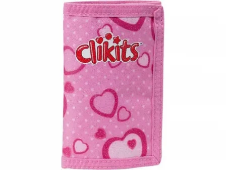 Porte-monnaie Clikits, cœurs (rose) (Clikits Wallet, Hearts (Pink))