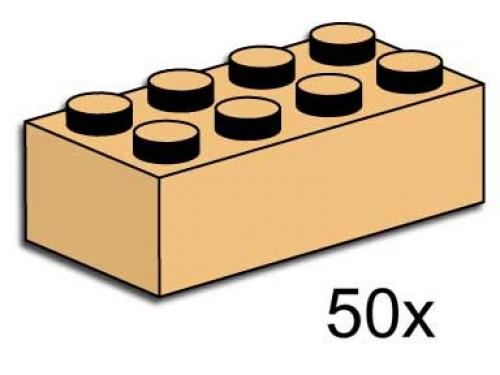 2 x 4 Tan Bricks