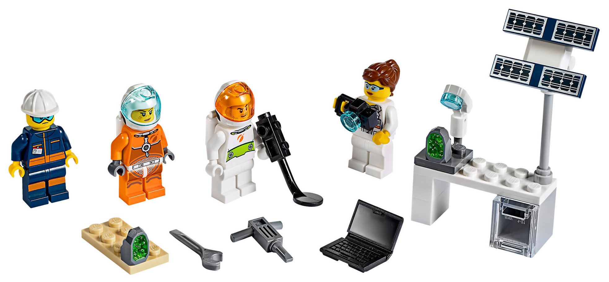 Jeu de figurines mars exploration (Mars Exploration Minifigure Pack)