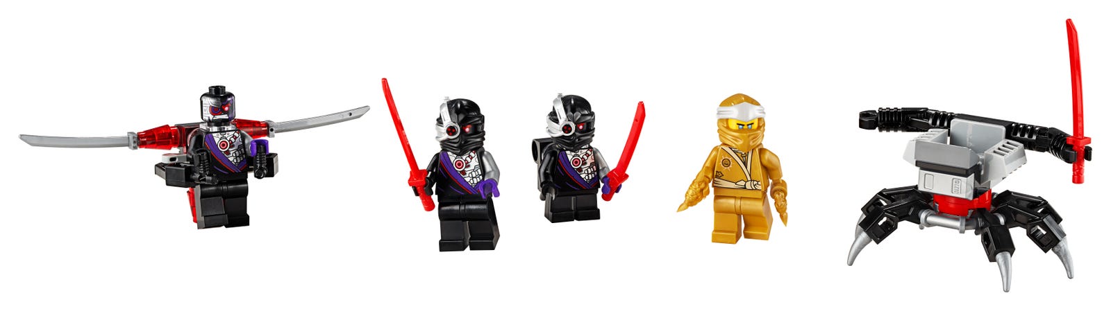 Ensemble d'accessoires figurine Zane doré (Golden Zane Minifigure Accessory Set)