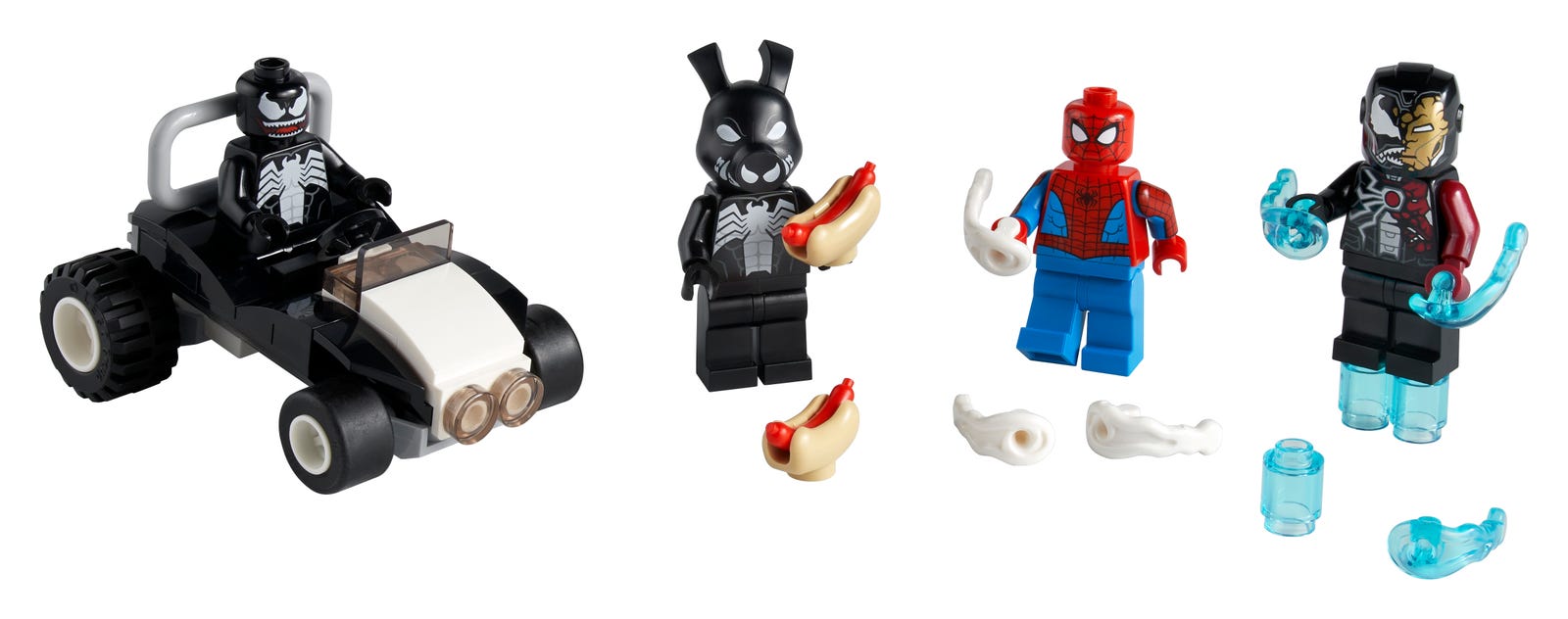 Spider-Man contre le venin et le venin de fer (Spider-Man versus Venom and Iron Venom)