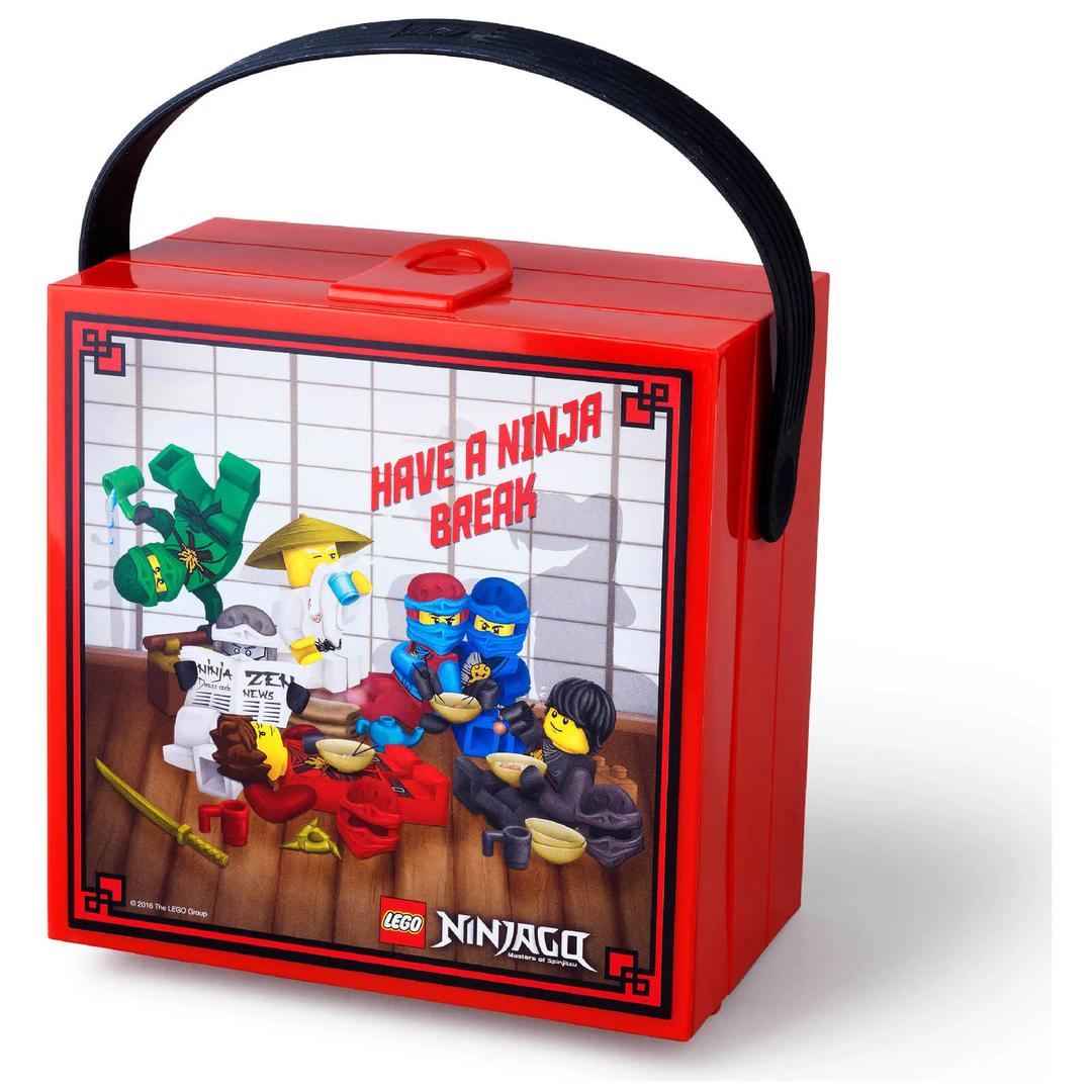 Ninjago Lunch Box with Handle - Red