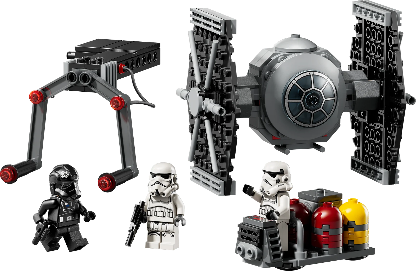 Chasseur TIE avec support de hangar impérial (TIE Fighter with Imperial Hangar Rack)