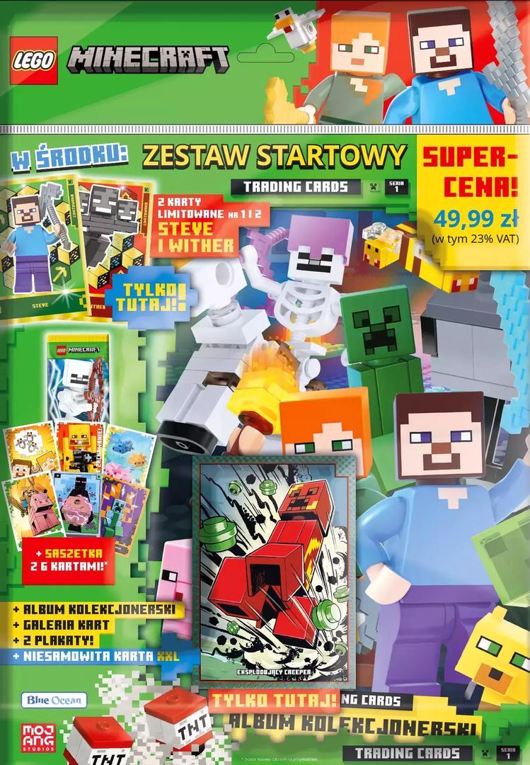 Cartes à collectionner Minecraft série 1 - starterpack (version polish) (Minecraft Trading Cards Series 1 - Starterpack (Polish Version))