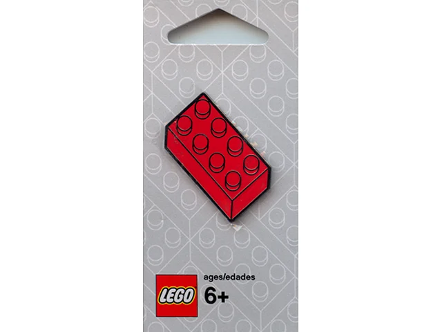 2 x 4 Brick Pin Badge