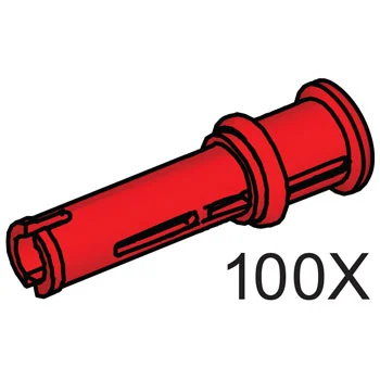 2M Friction Snaps with Cross Hole (Red)