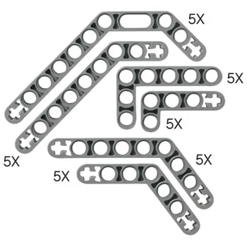 Technic Angle Beams