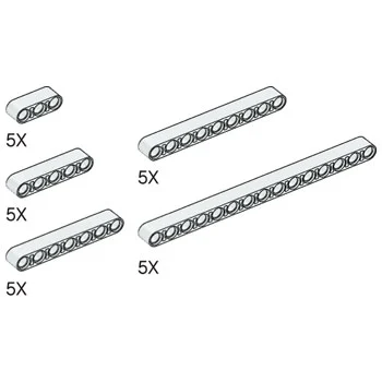 Simple and Motorized Mechanisms White Beams Pack