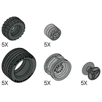 Simple and Motorized Mechanisms Tires and Hubs
