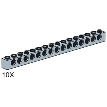 1x16 Gray Technic Bricks