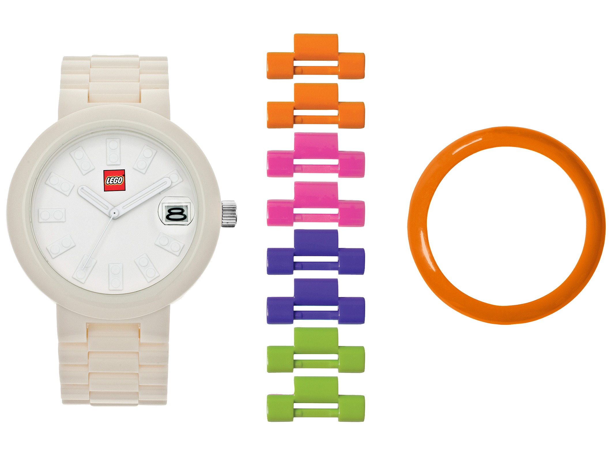 Brick White Adult Watch