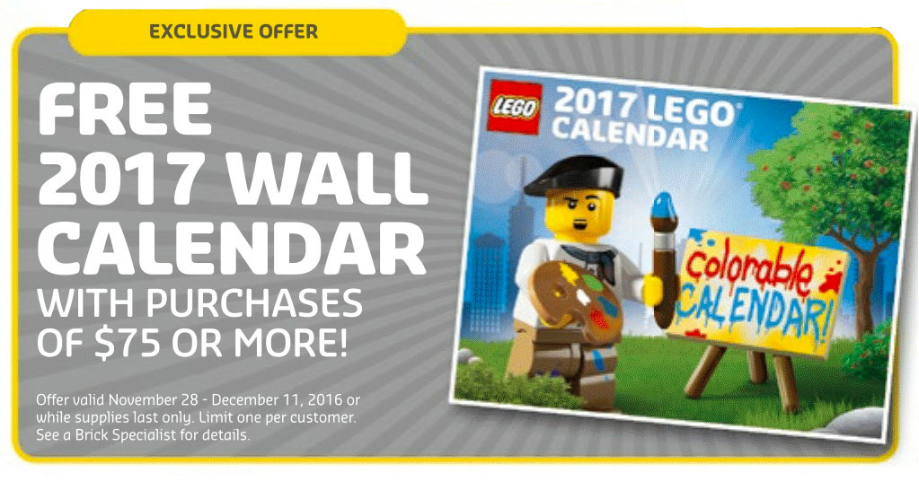 2017 Colorable Wall Calendar