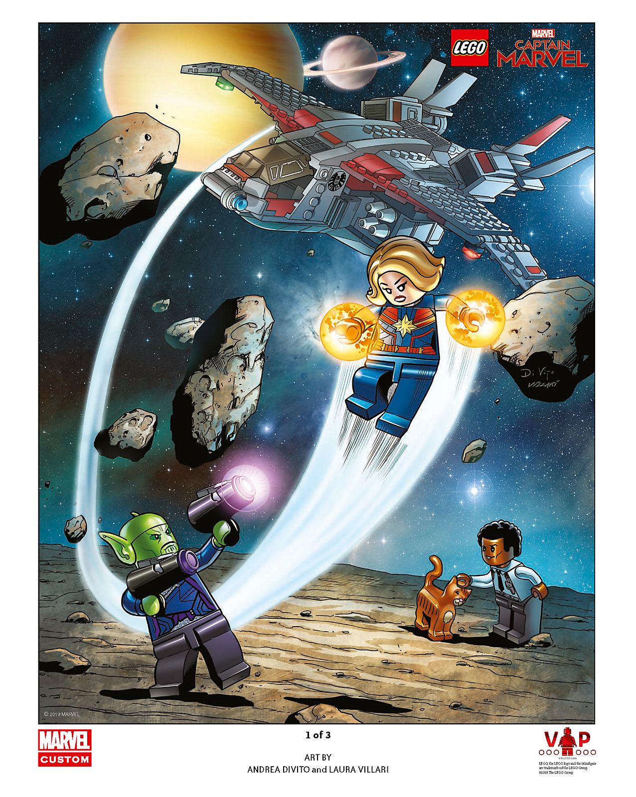 Capitaine marvel art motif imprimé (Captain Marvel Art Print)