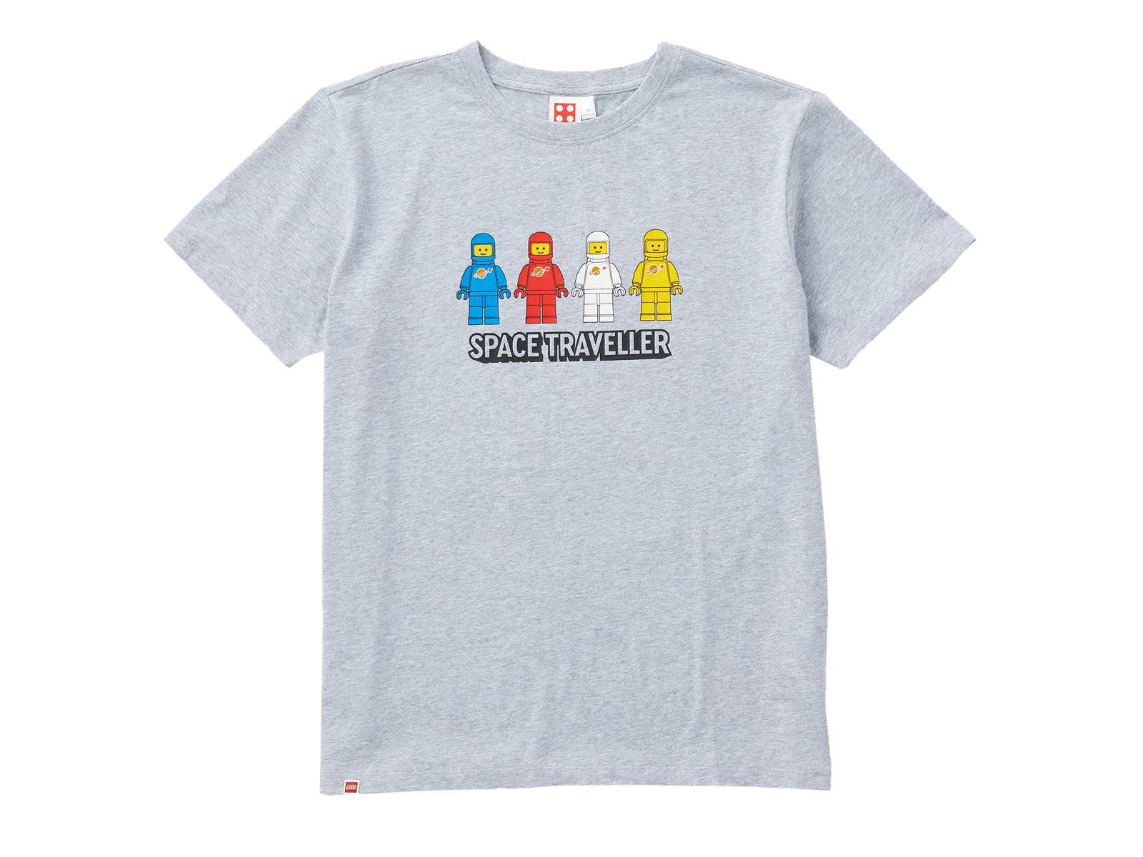 Short-Sleeve Space Traveler Adults T-Shirt – Gray Mélange