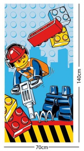 Ville construction serviette de plage (City Construction Beach Towel)
