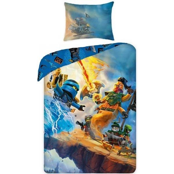 Ensemble de couette Ninjago éclair battle (Ninjago Lightning Battle Duvet Set)