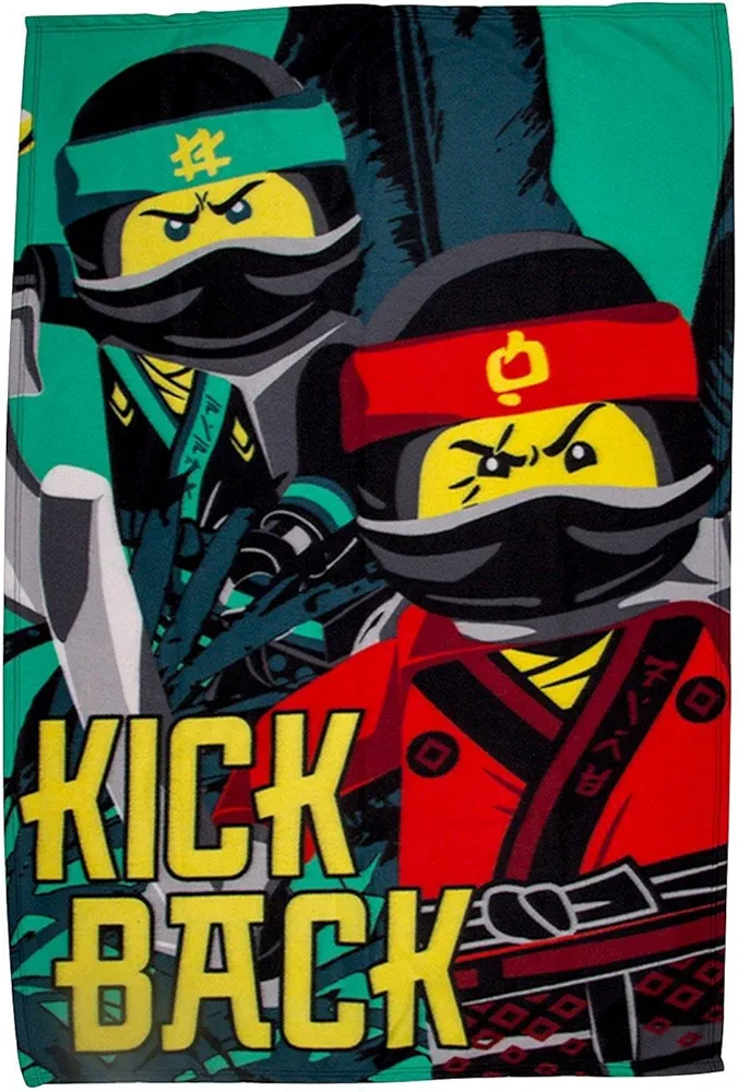 La couverture polaire LEGO Ninjago film kick arrière (The LEGO Ninjago Movie Kick Back Fleece Blanket)