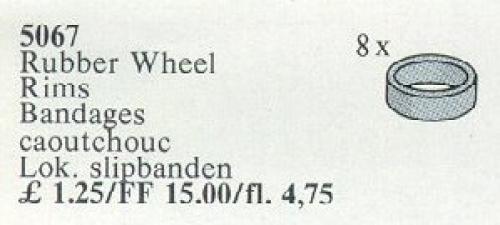 Rubber Wheel Rims, Grey