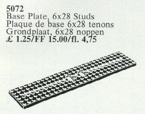 Wagonplate, 6 x 28 Studs