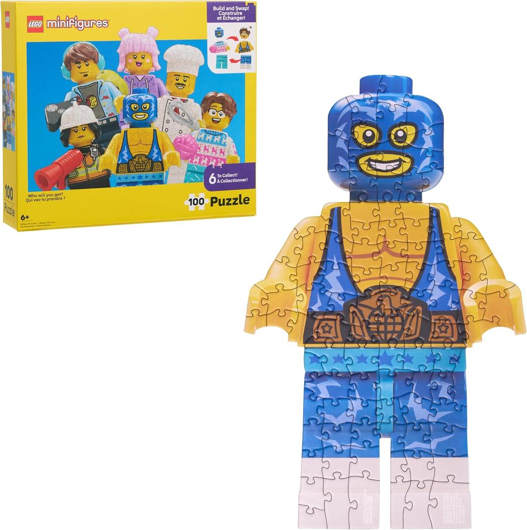 Minifigures 100-Piece Blind Puzzle Set 6-Pack