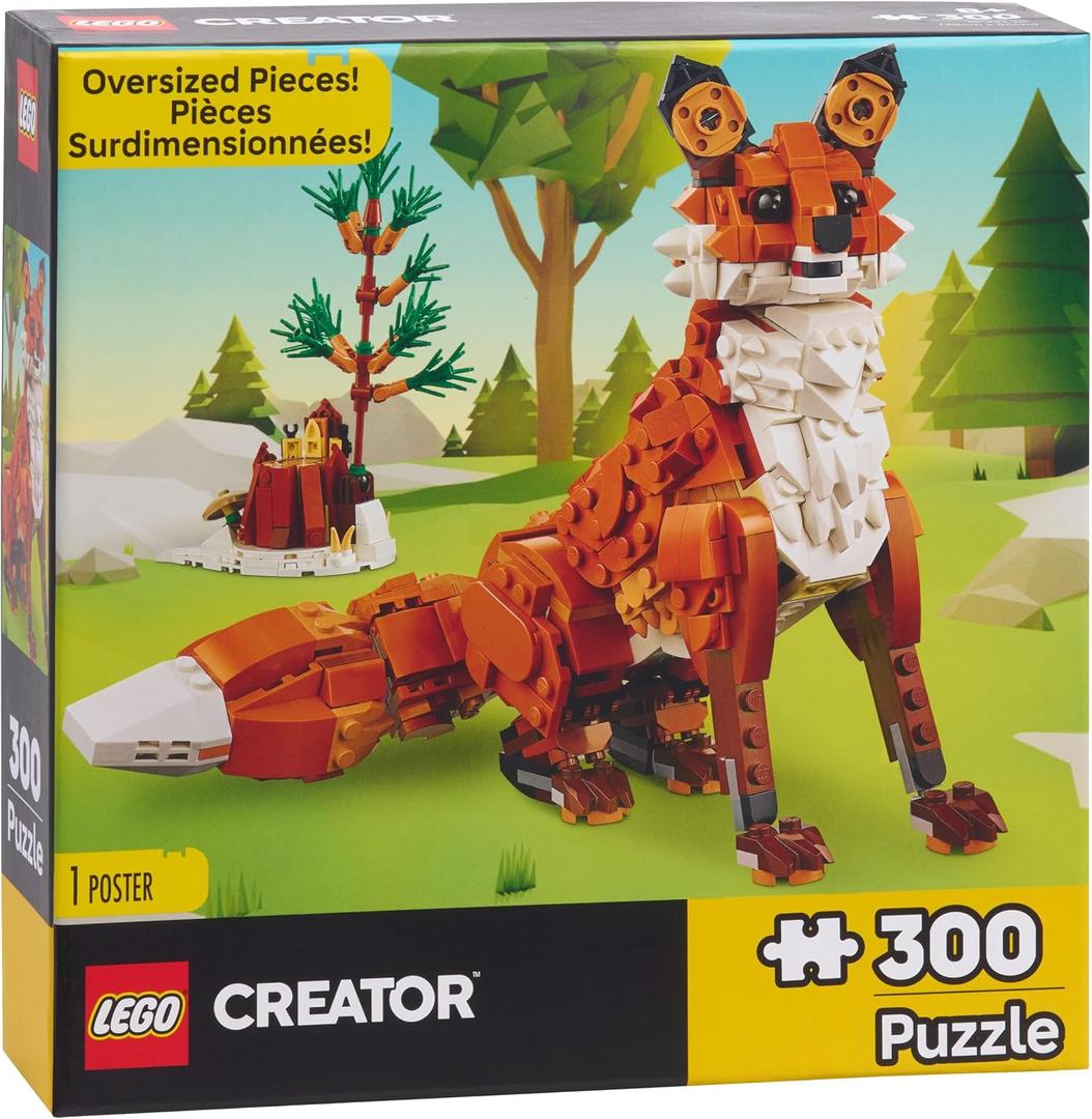 Animaux de la forêt créateur surdimensionné: puzzle de renard rouge (Oversized Creator Forest Animals: Red Fox Puzzle)