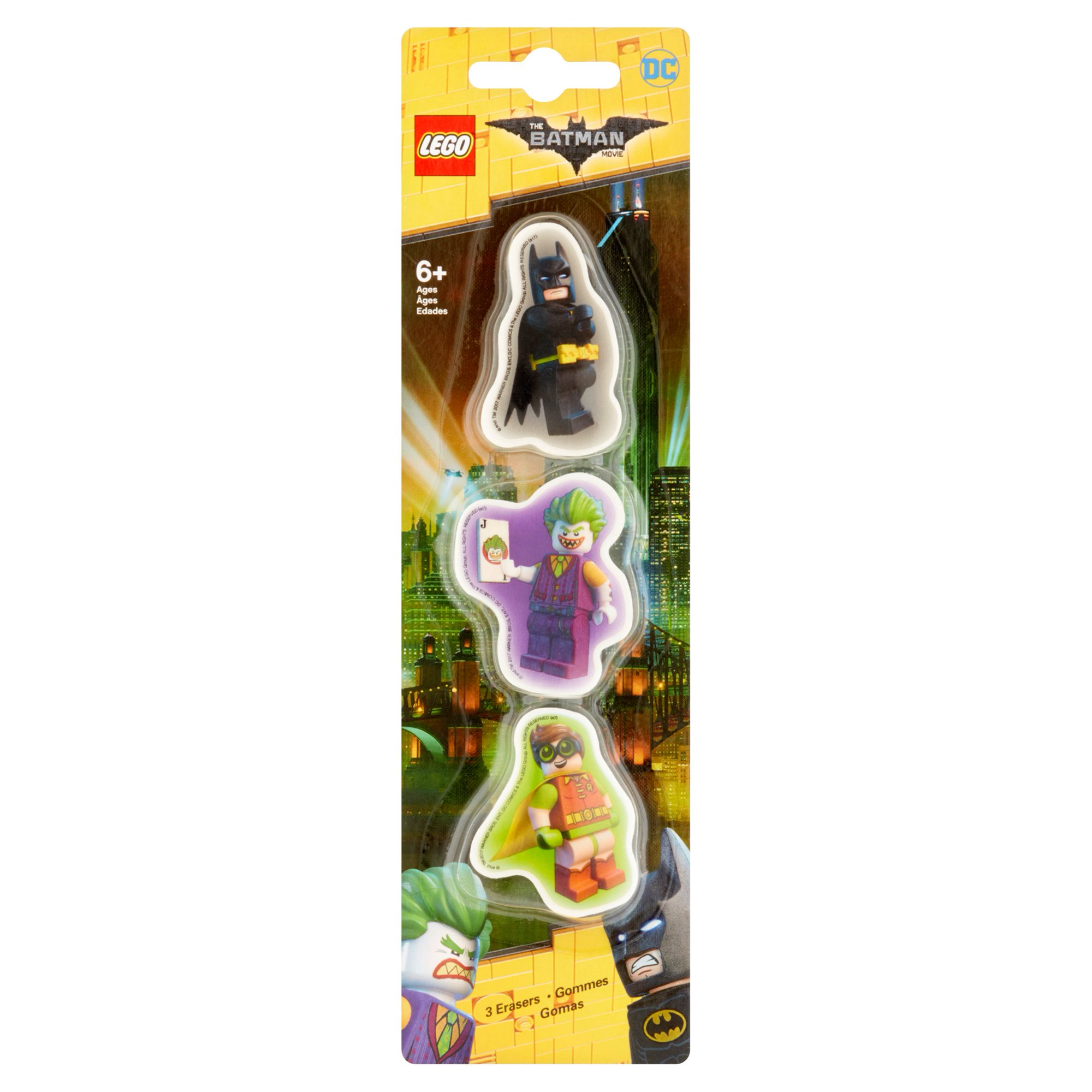 The LEGO Batman Movie: 3 Eraser Set