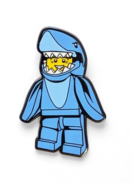 Requin costume guy snap bouton (Shark Suit Guy Snap Button)