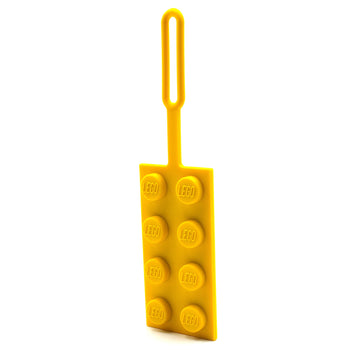Étiquette de bagage brique jaune (Yellow Brick Luggage Tag)