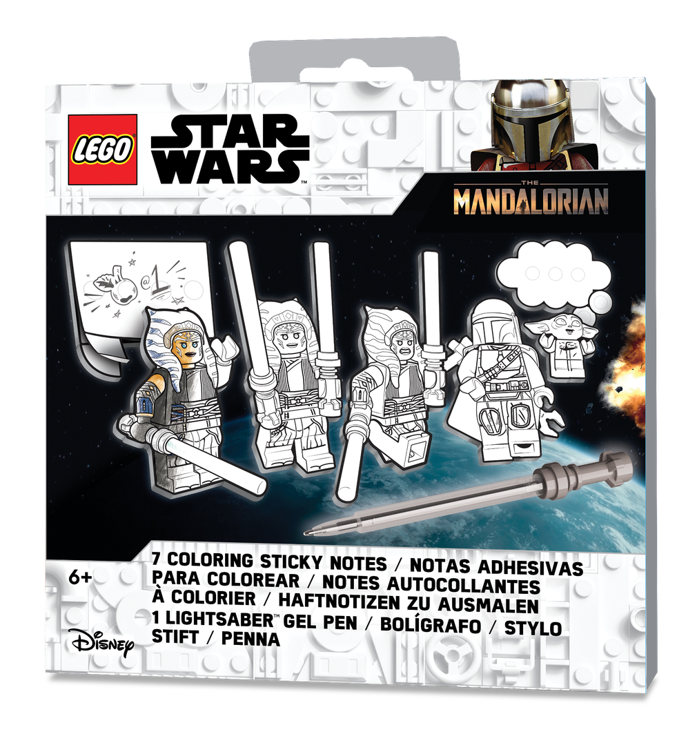 Star Wars le mandalorian Ahsoka Tano notes collantes avec stylo gel sabre laser (Star Wars The Mandalorian Ahsoka Tano Sticky Notes with Lightsaber Gel Pen)