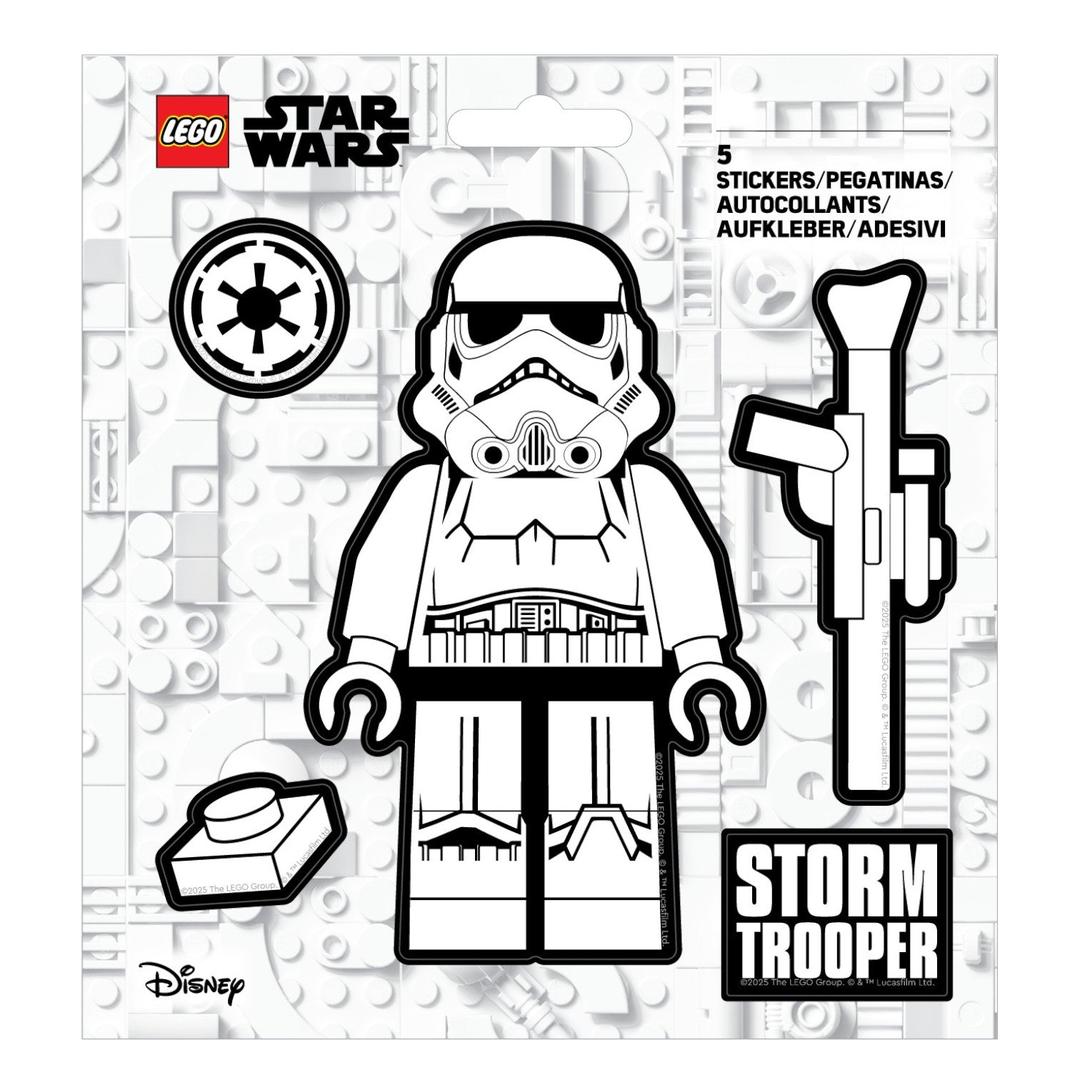 Autocollants Star Wars Stormtrooper noir et blanc (Star Wars Stormtrooper Black and White Stickers)