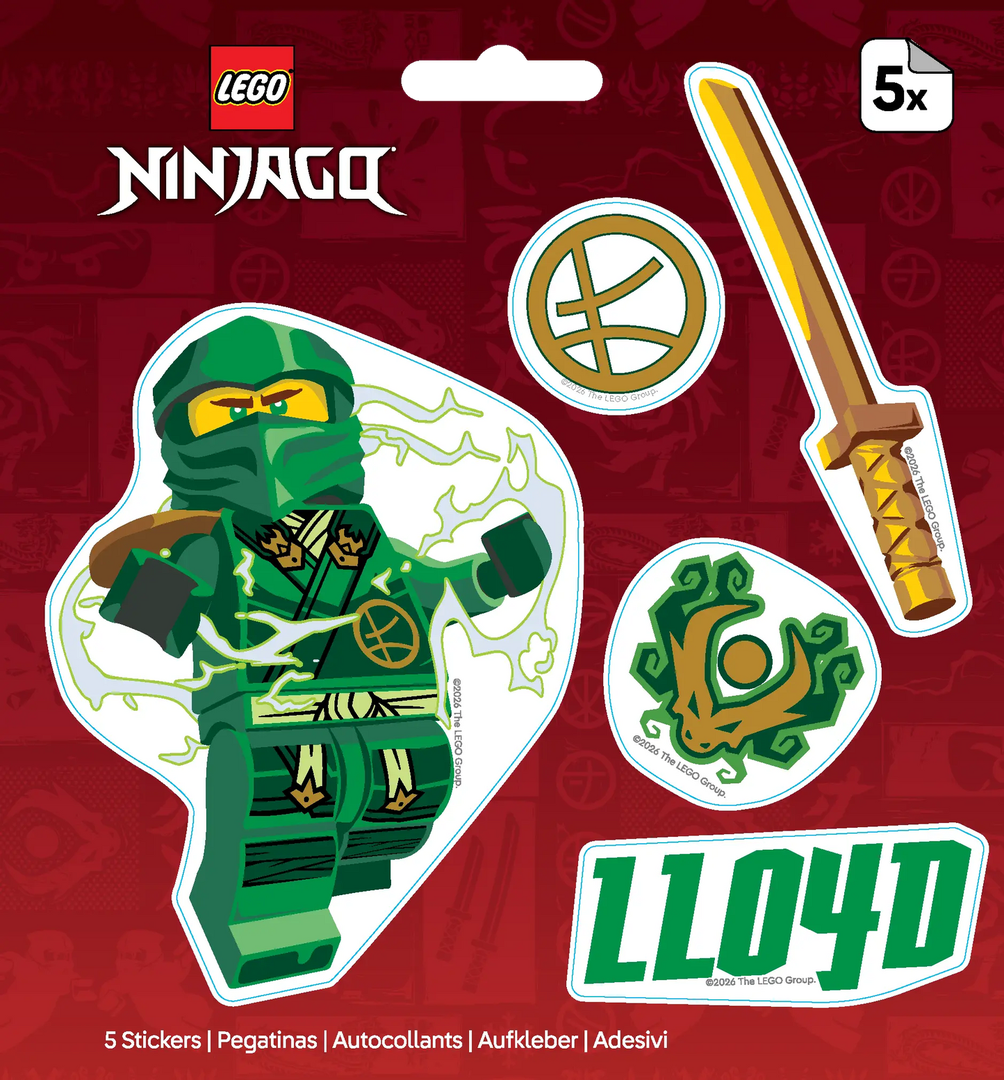 Autocollants Ninjago Lloyd (Ninjago Lloyd Stickers)