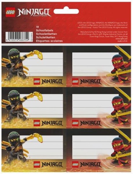 Étiquettes Ninjago Lloyd et Kai school (Ninjago Lloyd and Kai School Labels)